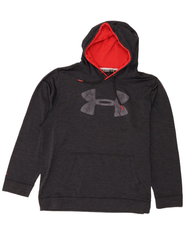 Under Armour Herre Grafisk Loose Fit Hoodie Jumper 2XL Navy Blue Flecked