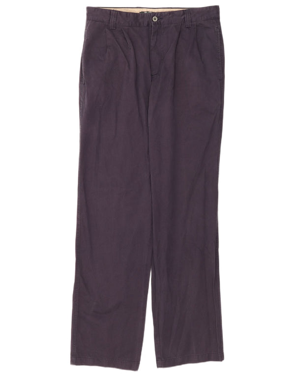 Dockers Herre Classic Fit Straight Chino Bukser W32 L34 Marineblå Bomuld