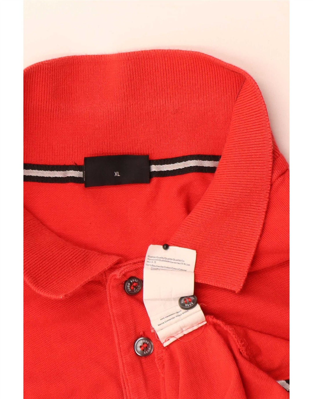 Hugo Boss Polo Shirt til mænd XL Rød Bomuld