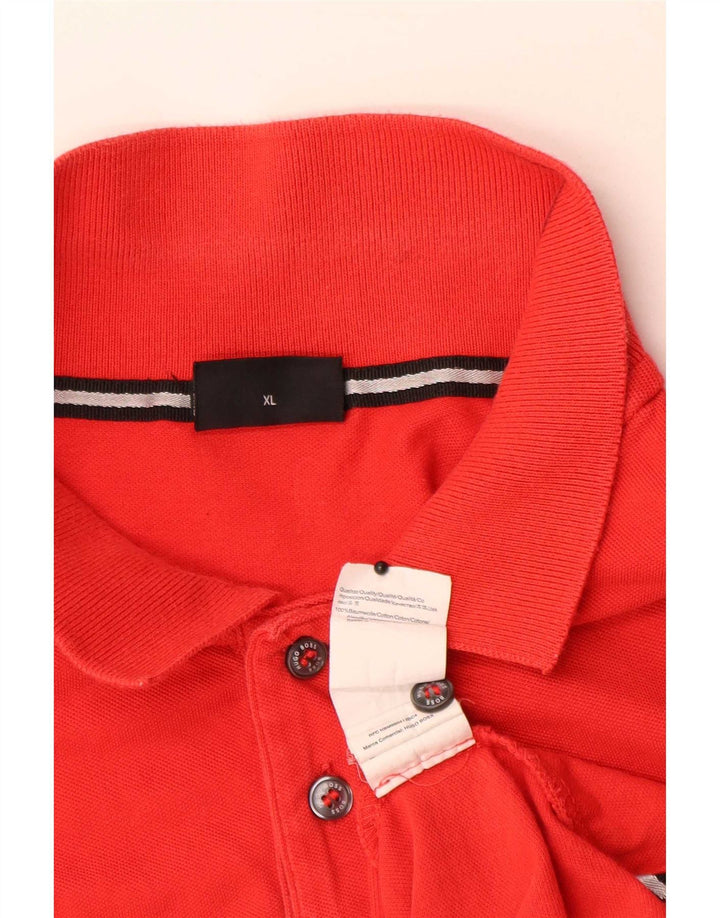 Hugo Boss Polo Shirt til mænd XL Rød Bomuld