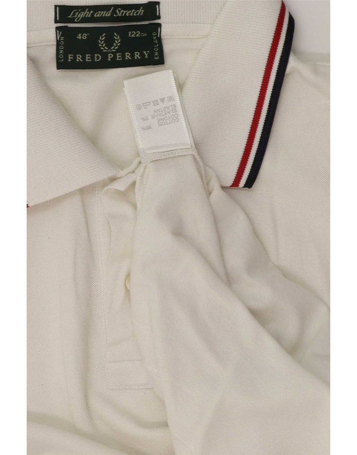 Fred Perry Herre poloshirt Stor hvid stribet bomuld