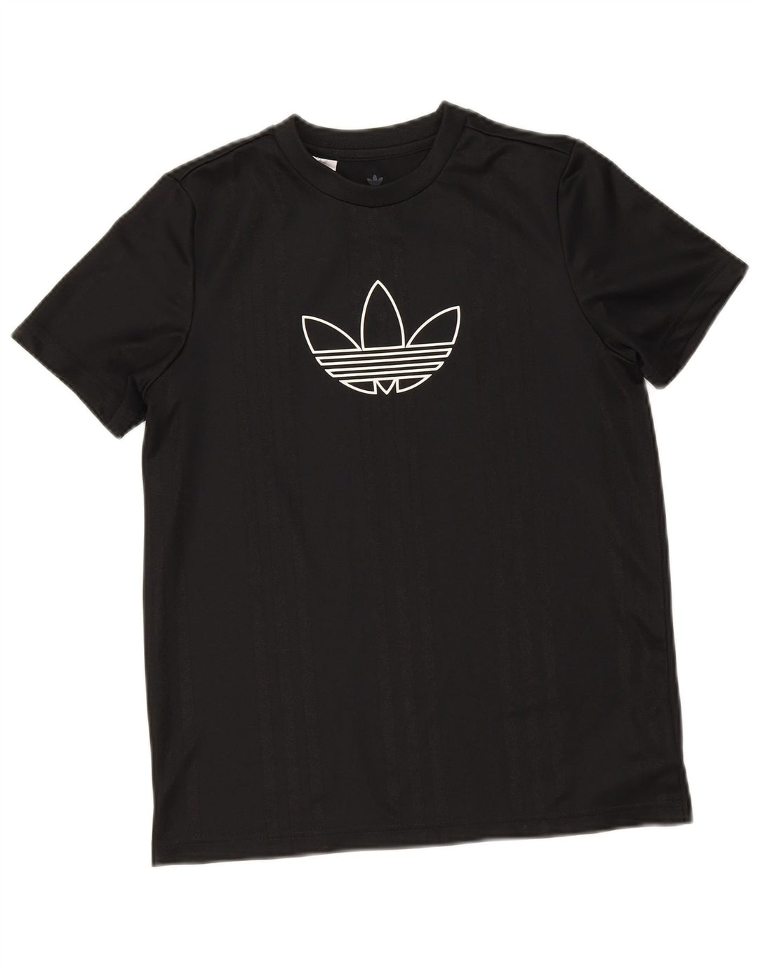 Adidas drenge grafisk t-shirt top 12-13 år sort polyester