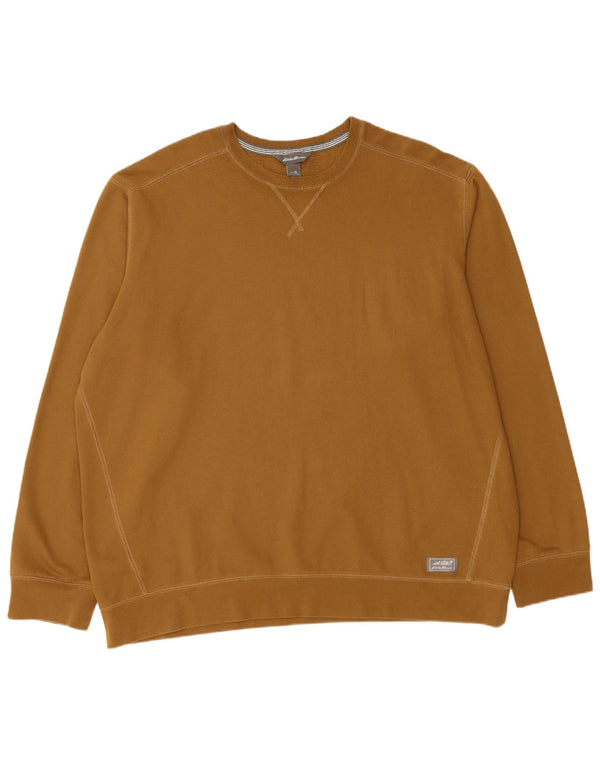 EDDIE BAUER Sweatshirt til mænd XL Brun bomuld