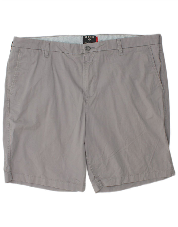 DOCKERS Chino Shorts til mænd W42 2XL Grå Bomuld