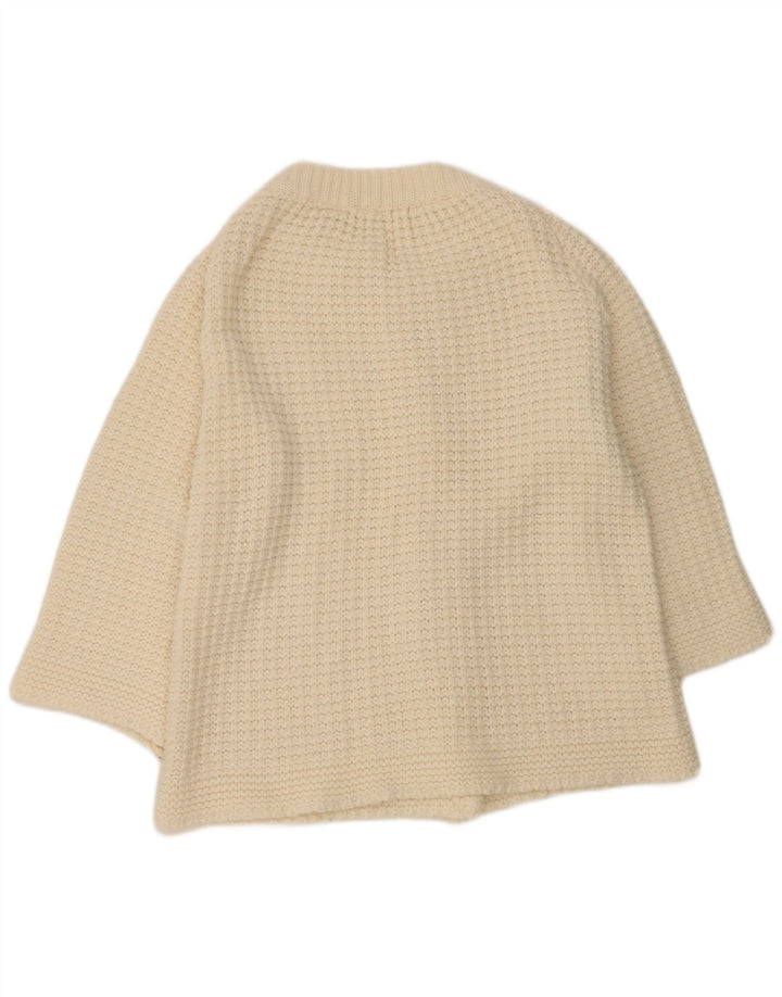 Vintage dame cardigan sweater UK 14 Large Off White