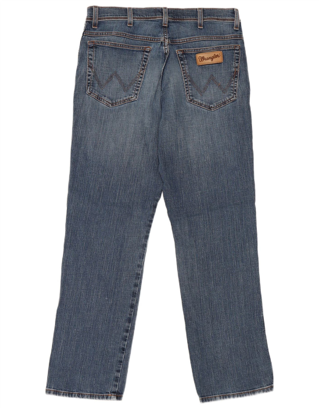 Wrangler Straight Jeans til mænd W34 L32 blå bomuld