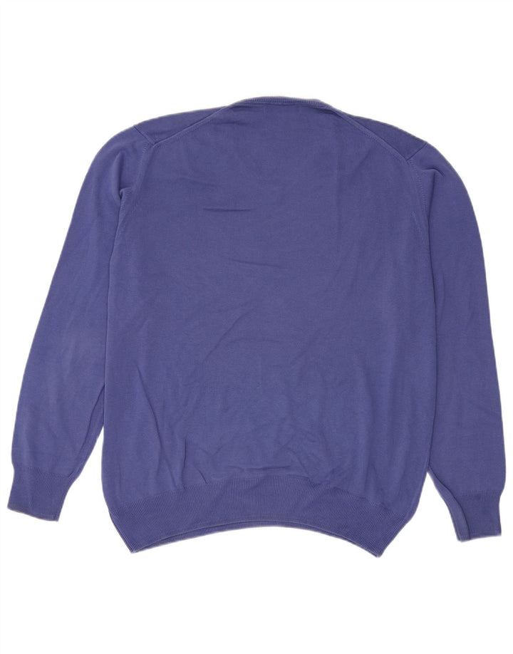 Zara Herre V-hals sweater XL Blå