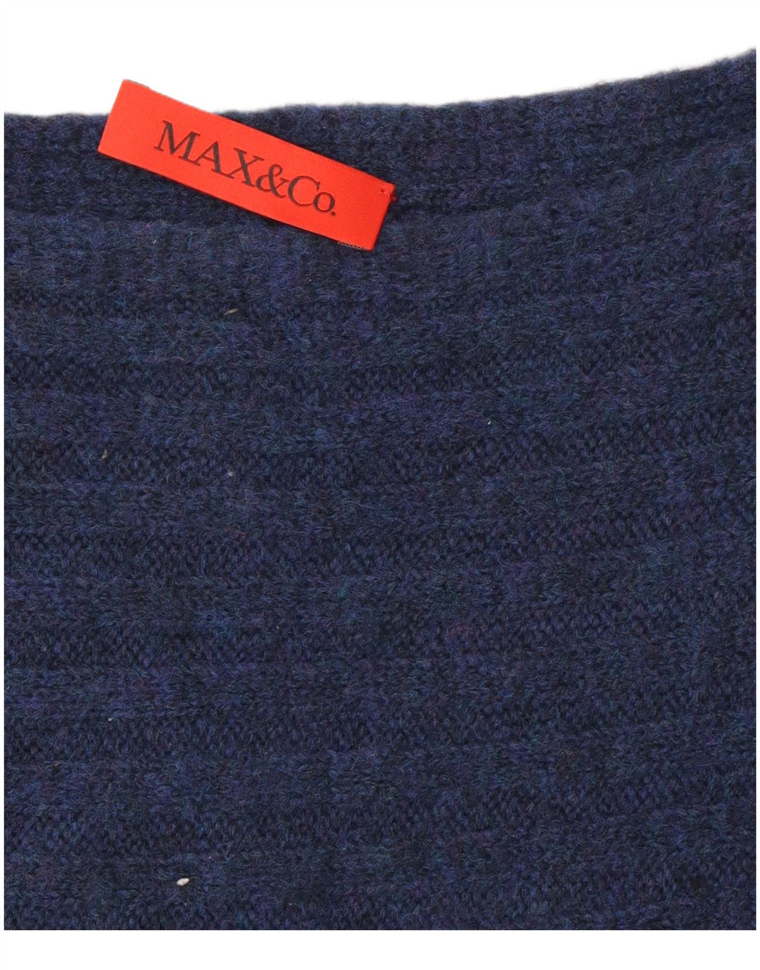 Max & Co. Dame Boat Neck Jumper Sweater UK 14 Medium Navy Blue