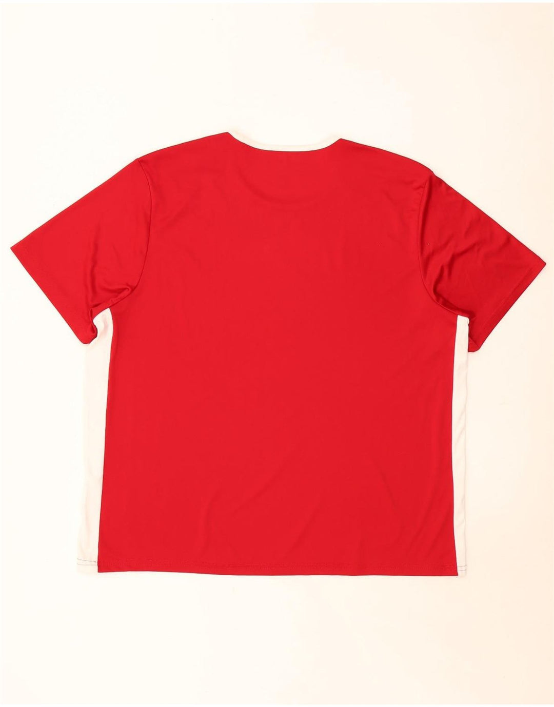 Adidas Herre Climalite T-Shirt Top 2XL Rød Colourblock
