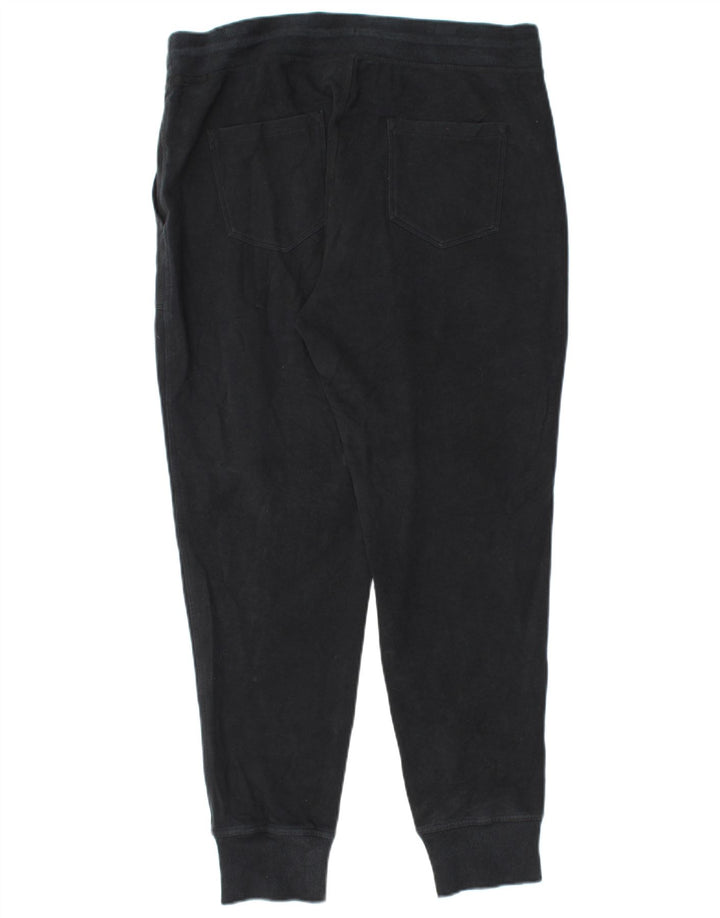 L.L.BEAN Dame træningsdragt Bukser Joggers UK 14 Medium Sort Bomuld