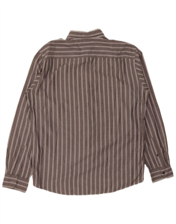 Tommy Hilfiger Herre Vintage Fit skjorte, stor grå stribet