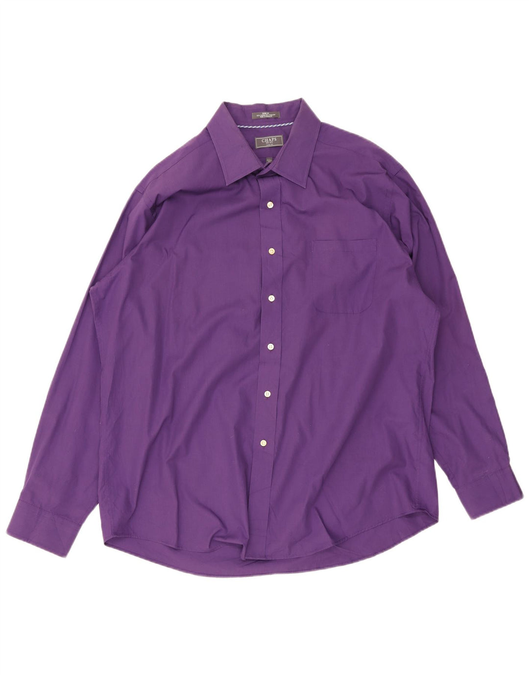 Chaps Herre Slim Fit Skjorte Størrelse 18 2XL Lilla Bomuld