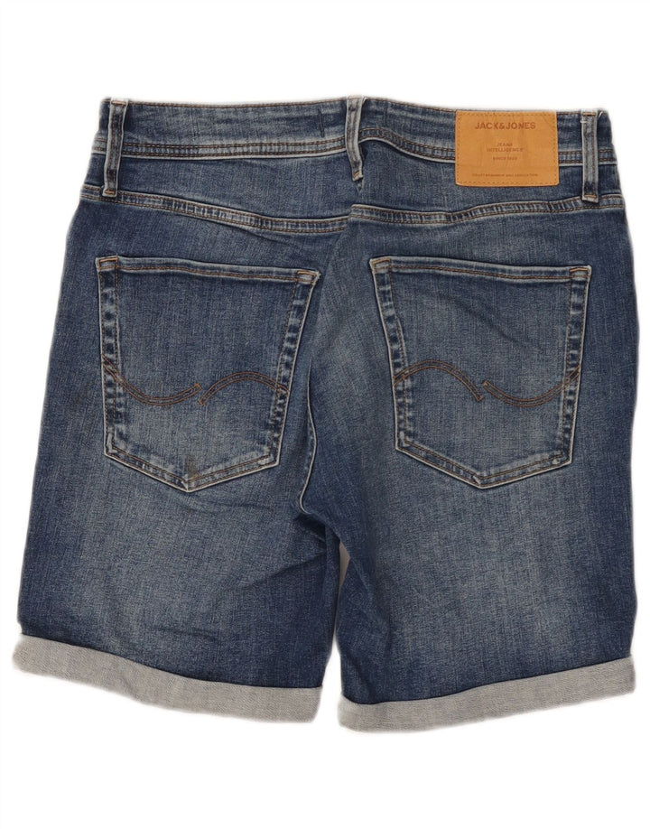 JACK & JONES Denimshorts til mænd Små W29 blå bomuld