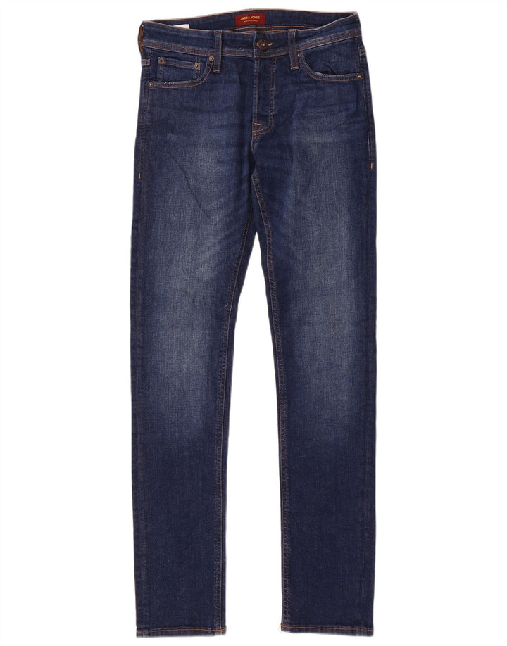 Jack & Jones Herre Slim Jeans W30 L34 Blå Bomuld