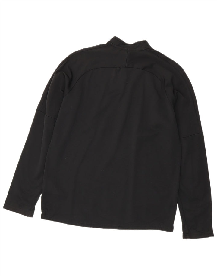 Nike Boys Dri Fit Pullover med lynlås-hals træningsdragt Top 13-14 år XL Sort