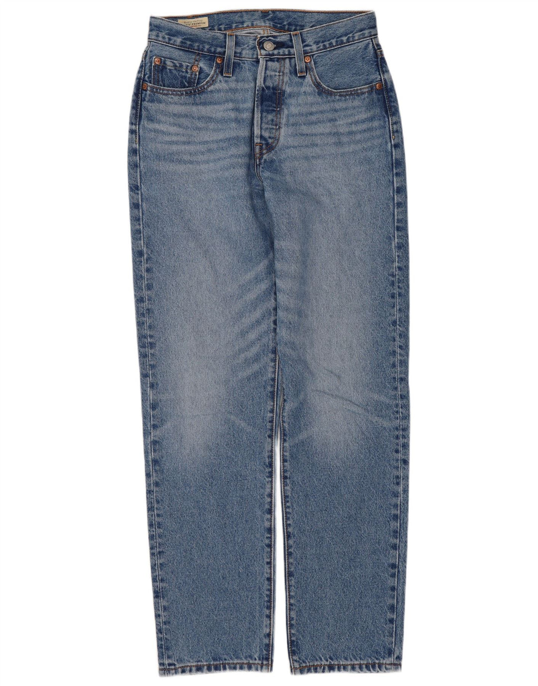 Levi's Dame 501 Straight Jeans W26 L29 Blå