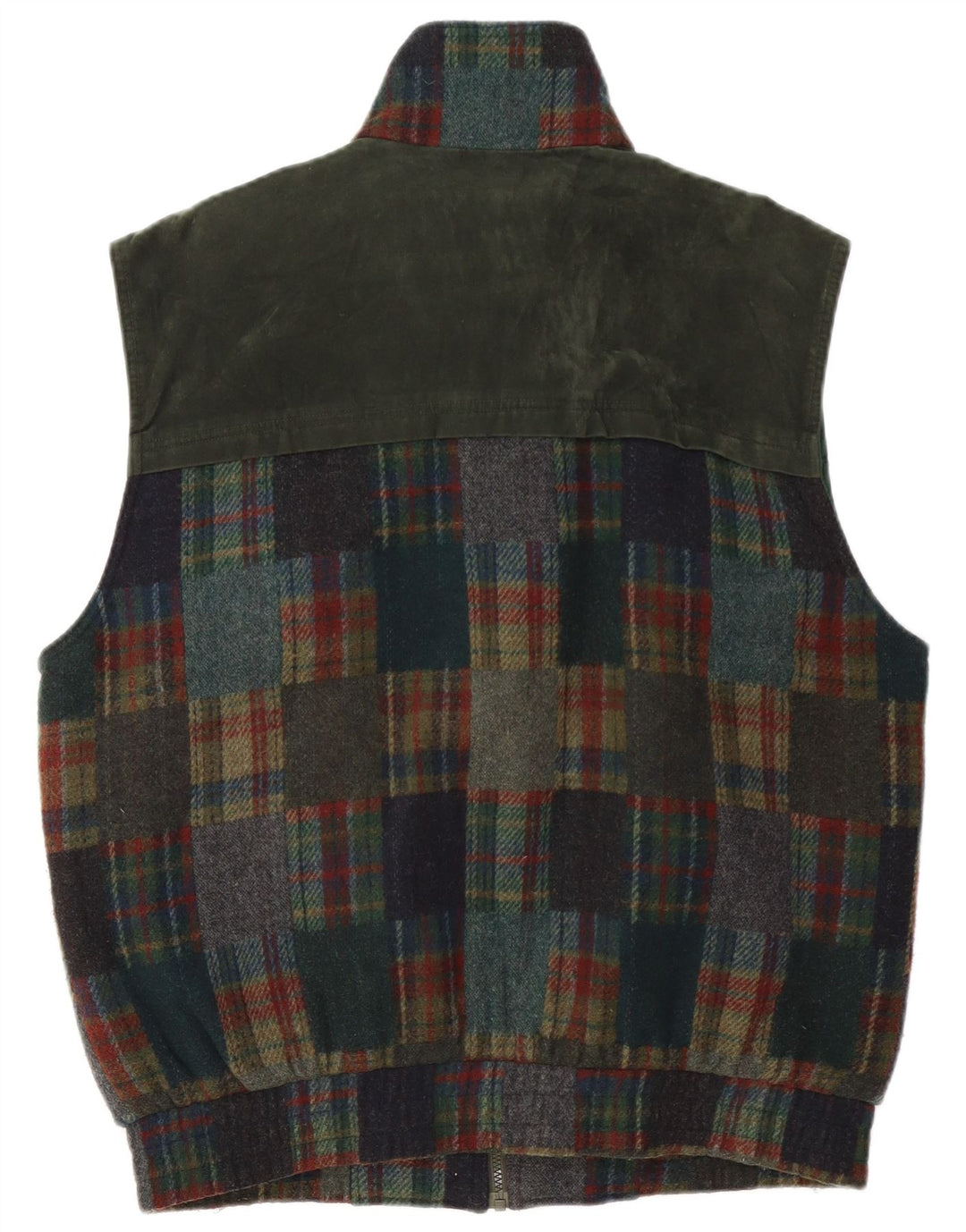 Pionier Herre Gilet UK 42 XL Khaki Patchwork