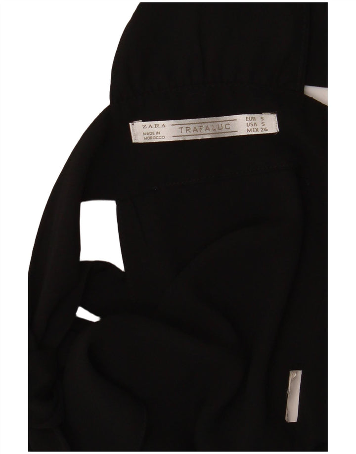 Zara Womens Sleeveless Crop Top UK 8 Small Black