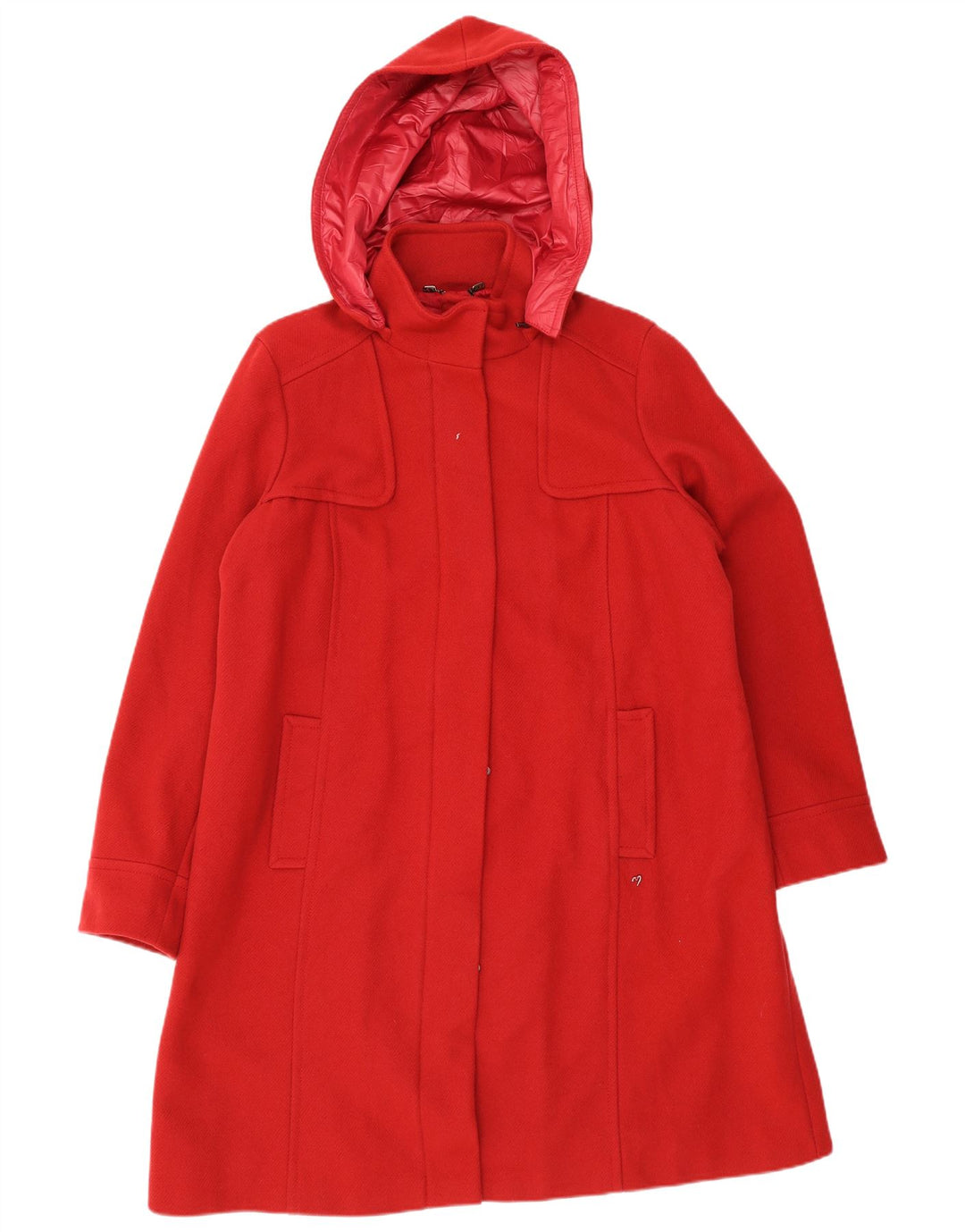 Marina Sport Dame Oversized Hætteovertræk Størrelse 25 Large Red Virgin Wool