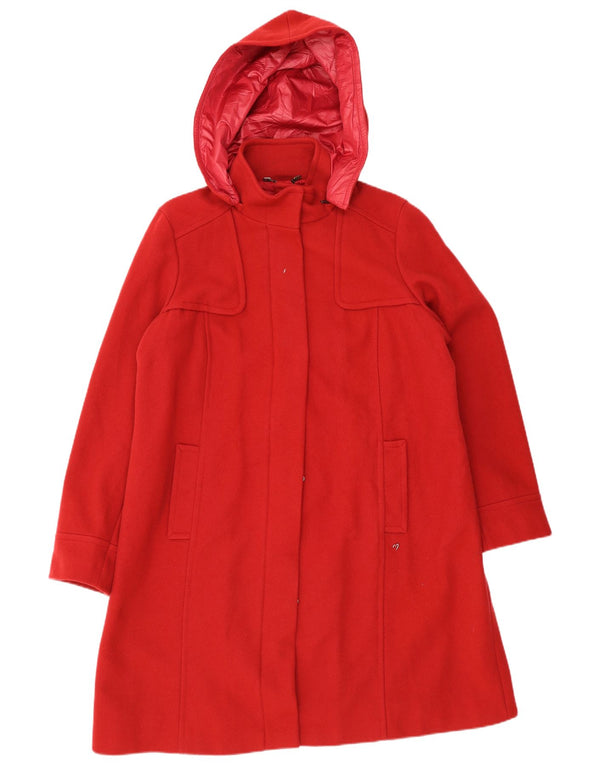 Marina Sport Dame Oversized Hætteovertræk Størrelse 25 Large Red Virgin Wool