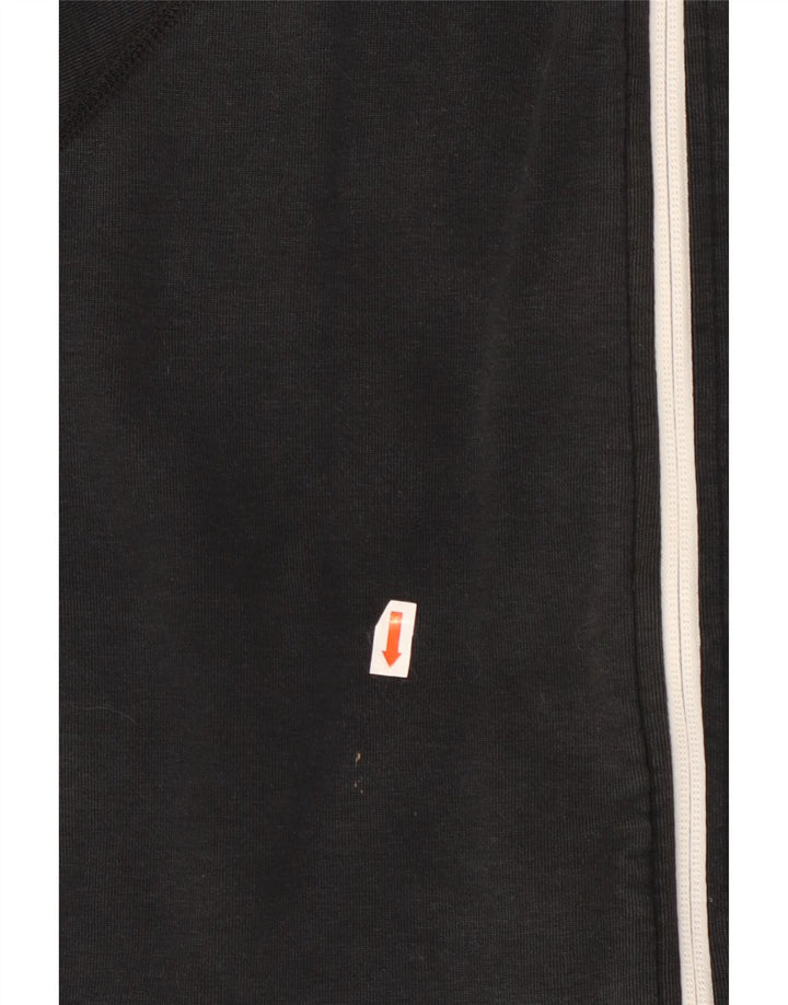 NIKE hættetrøje med lynlås til kvinder UK 16 Stor sort bomuld