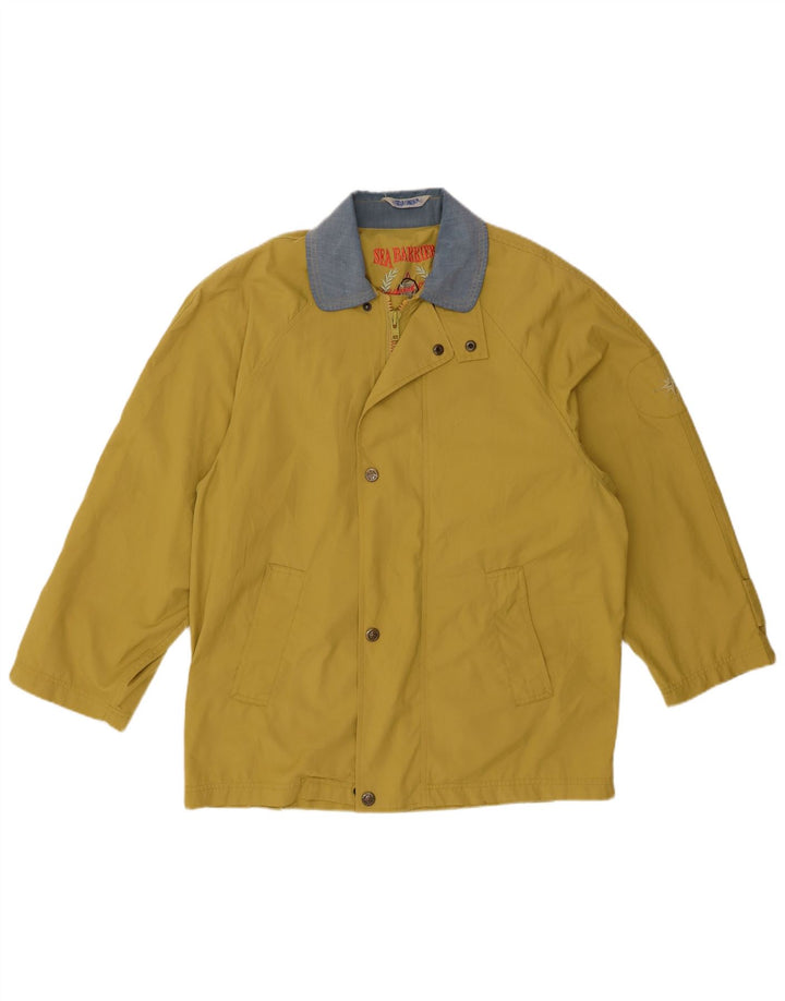Sea Barrier Herre Windbreaker Jacket UK 36 Small Yellow Colourblock