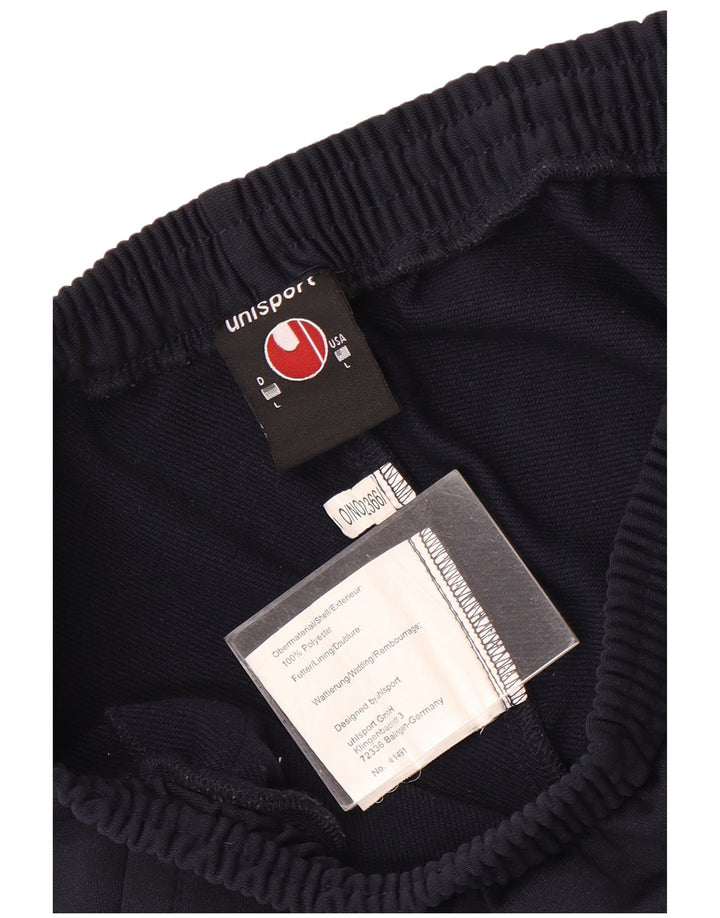 Uhlsport Herre Sportshorts Large Navy Blue Colourblock Polyester