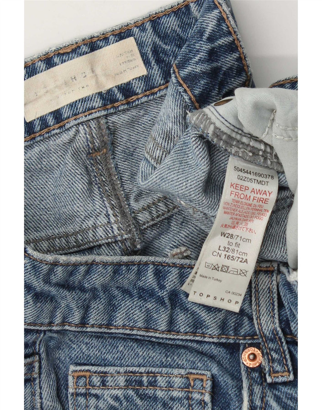 Topshop Dame Bootcut Jeans W28 L32 Blå Bomuld