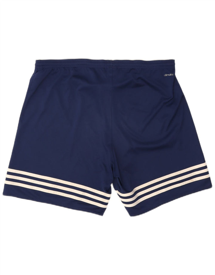 Adidas Herre Climalite Sport Shorts XL Navy Blue Polyester