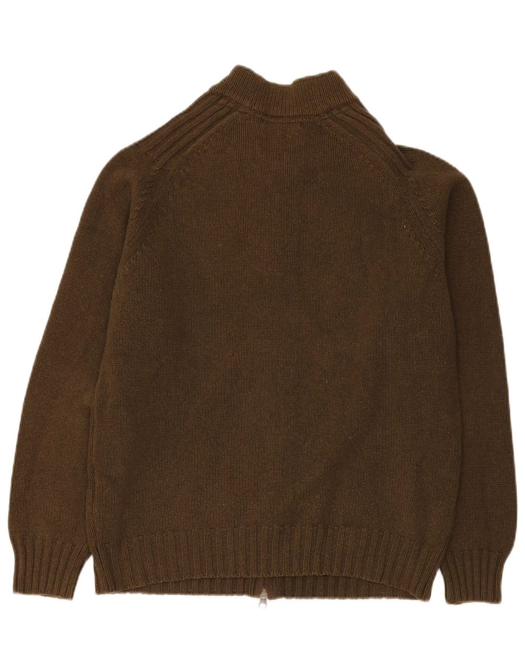 MASSIMO DUTTI Herre cardigan sweater Medium Khaki Wool