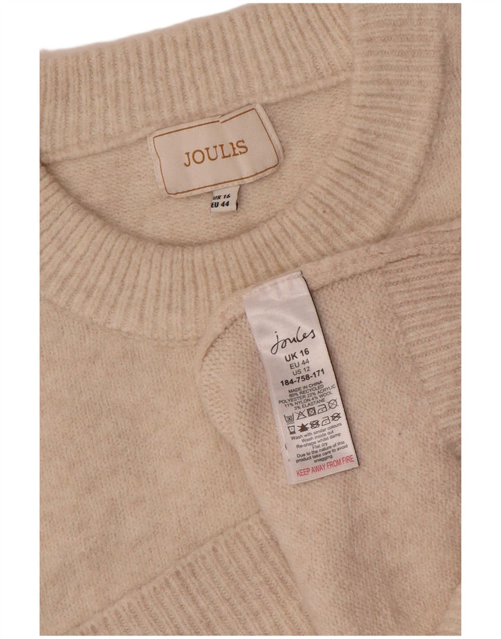Joules Dame Vest Tank Top UK 16 Stor Beige Polyester