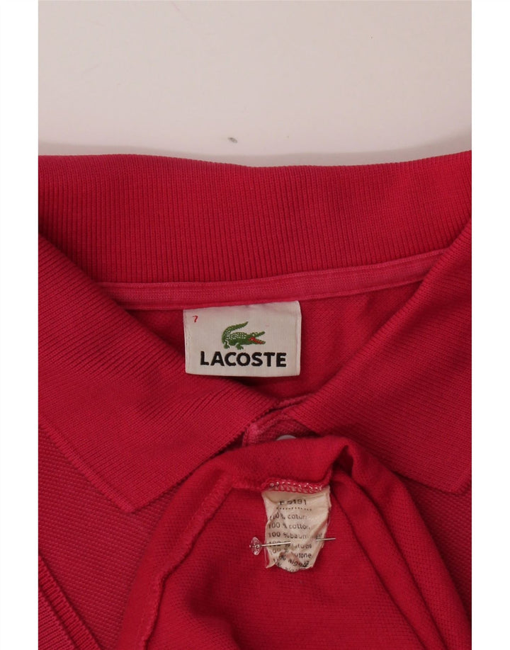 LACOSTE Poloshirt til mænd str. 7 2XL Pink Bomuld