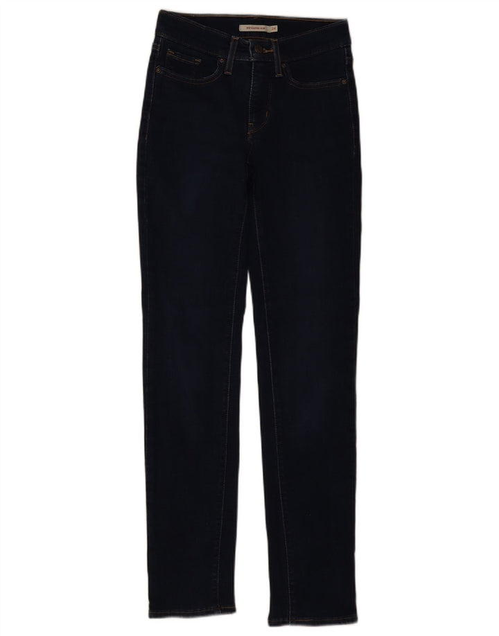 Levi's Womens 312 Shaping Slim Jeans W24 L31 Marineblå