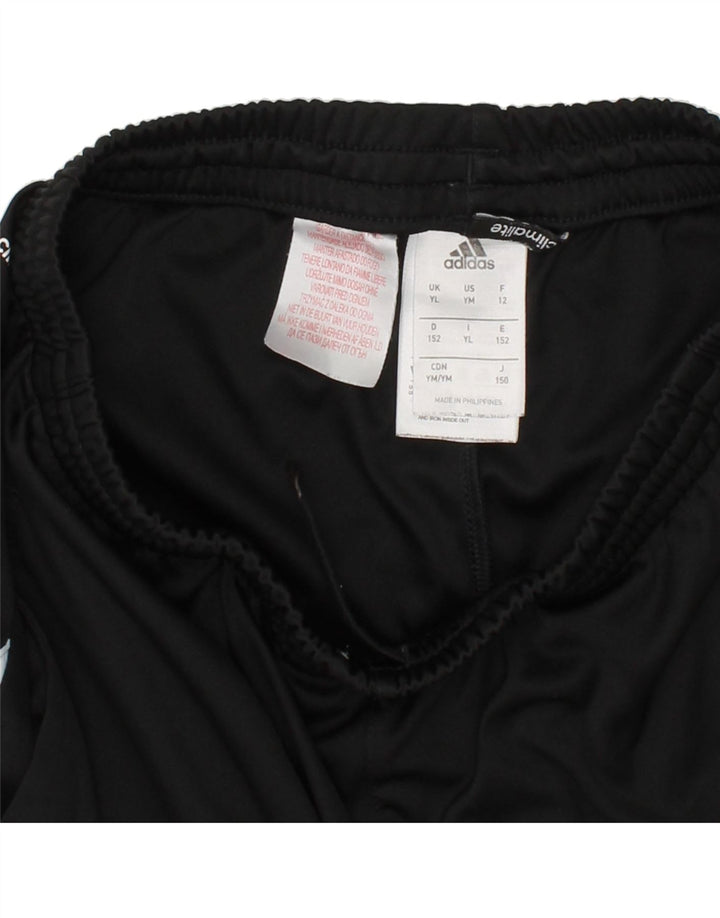 ADIDAS Boys Climalite Sport Shorts 11-12 Years Large Black Polyester Vintage Adidas and Second-Hand Adidas from Messina Hembry 