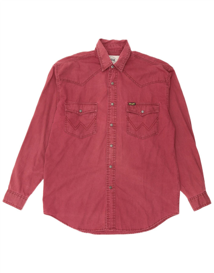 Wrangler Herreskjorte Medium Bourgogne bomuld