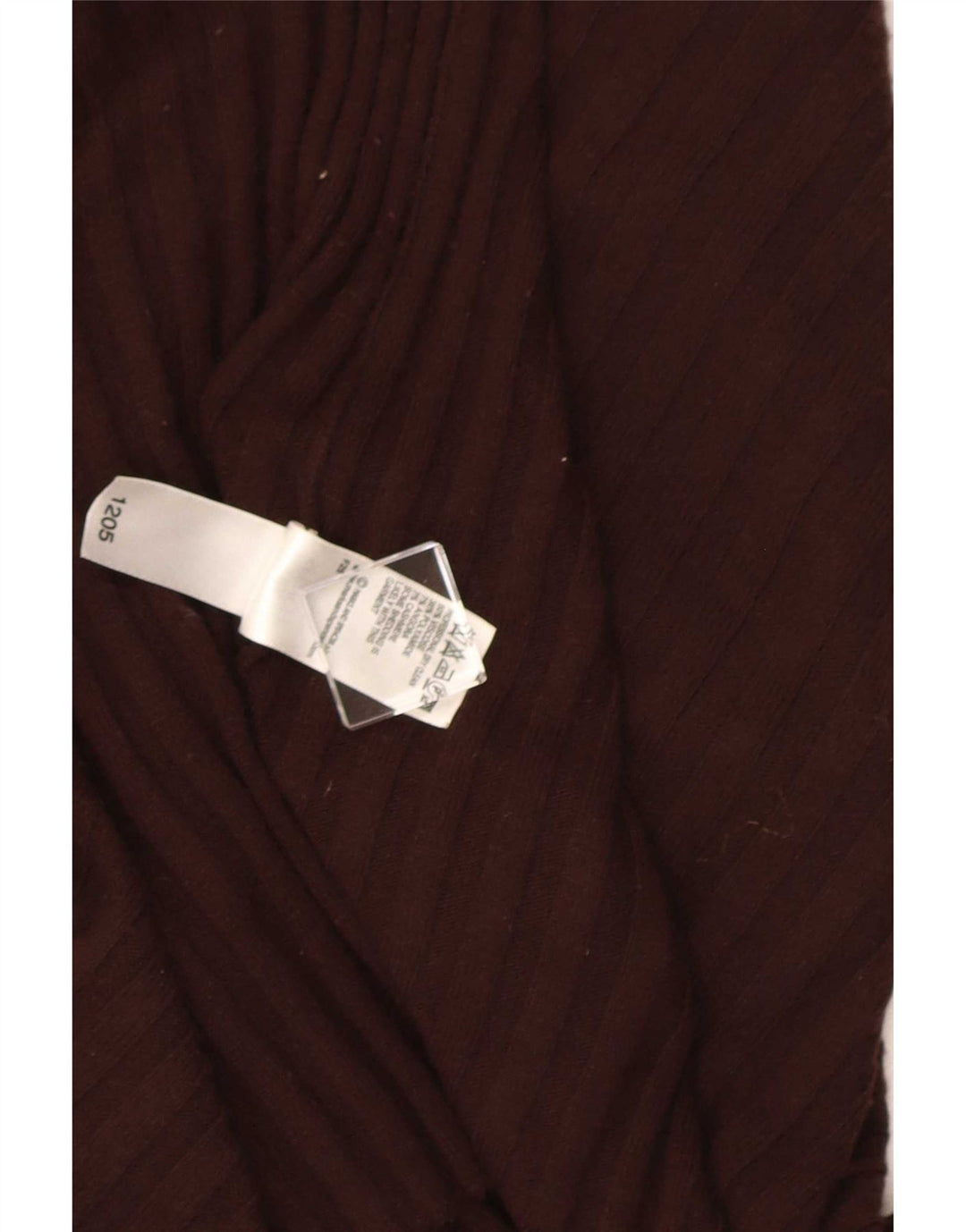 Marks & Spencer Dame Asymmetrisk Cardigan Sweater UK 8/10 Lille Brun