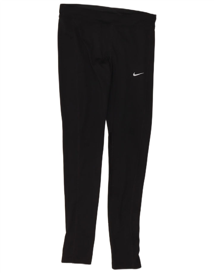 Nike Dame Dri Fit Leggings UK 10 Small Black