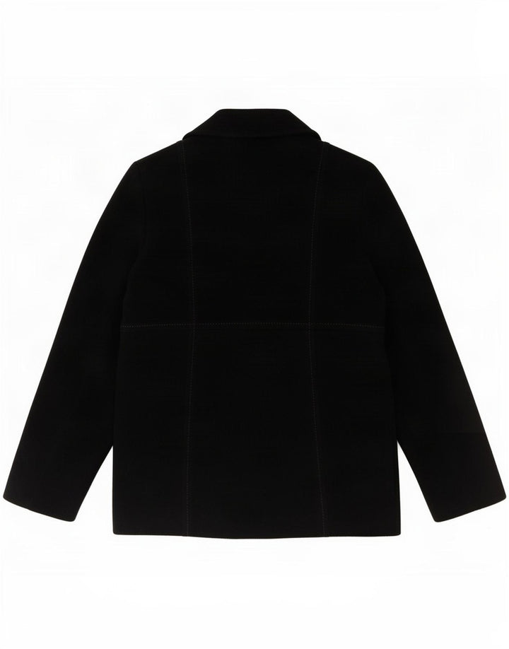Blarney Woolen Mills Dame 3 Button Blazer Jacket UK 10 Small Black Wool