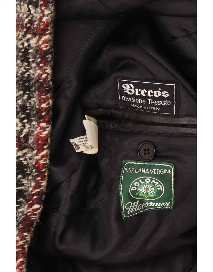 Breco's herre dobbeltradet blazerjakke IT 48 Medium flerfarvet ternet