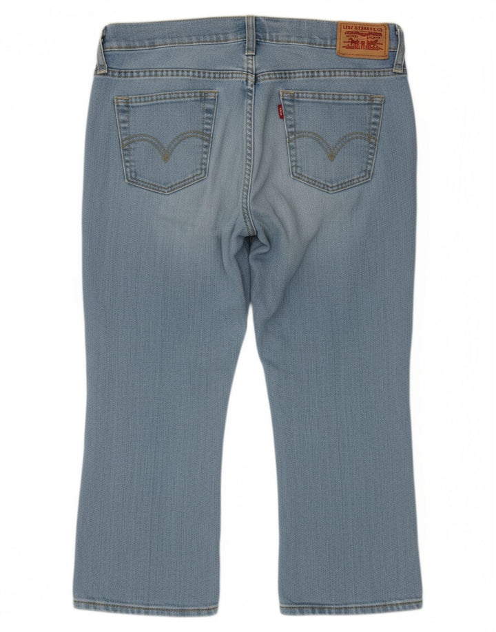 LEVI'S Womens Capri Jeans US 6 Medium W32 L22 Blue Ramie