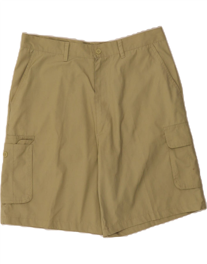 VINTAGE Mens Cargo Shorts IT 54 2XL W36  Beige Polyester Vintage Vintage and Second-Hand Vintage from Messina Hembry 