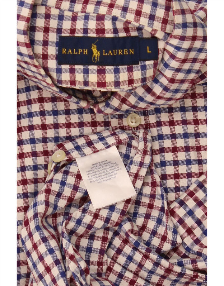 Polo Ralph Lauren Herreskjorte Stor flerfarvet ternet bomuld