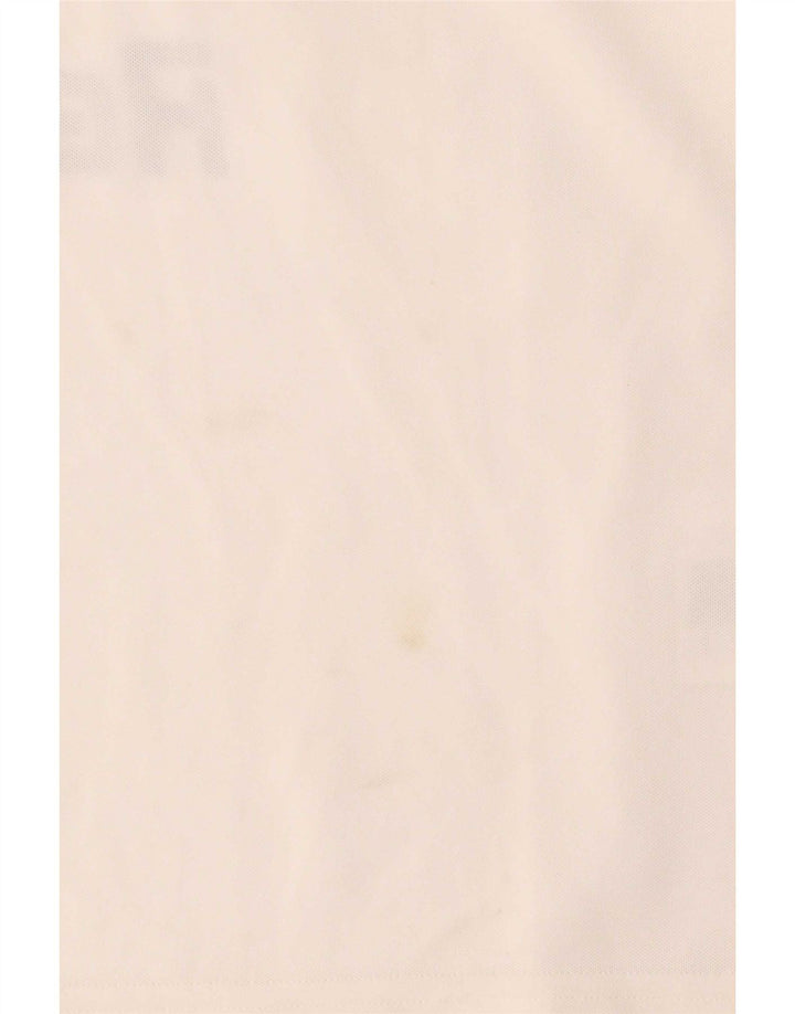 Adidas Grafisk T-shirt top til mænd, lille hvid polyester