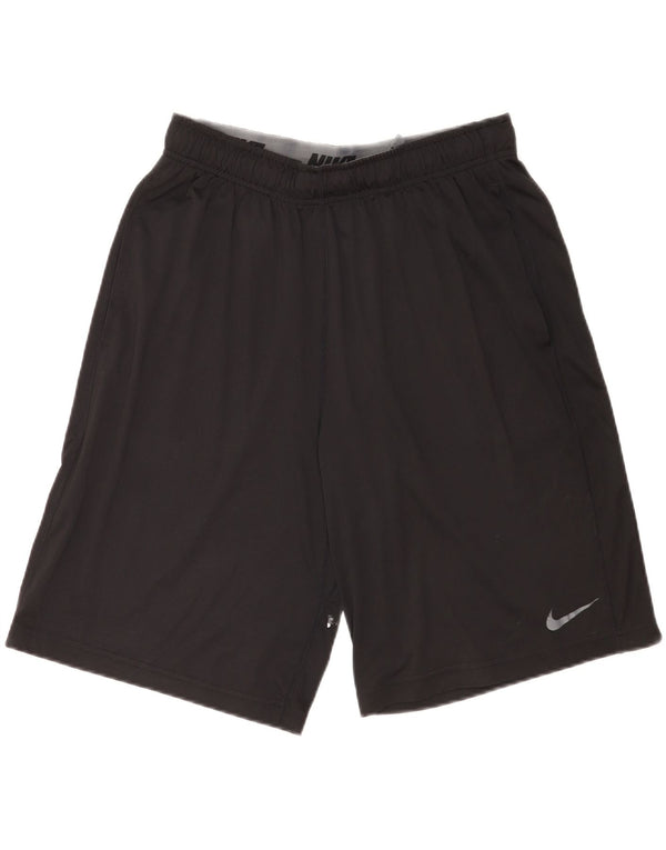 Nike Herre Graphic Regular Fit Sportshorts Large Sort Polyester