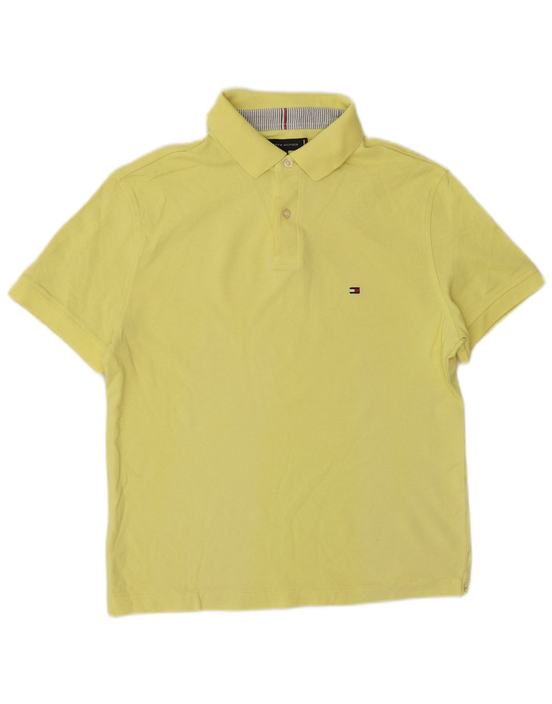 Tommy Hilfiger Herre Regular Fit Polo Shirt Lille Gul