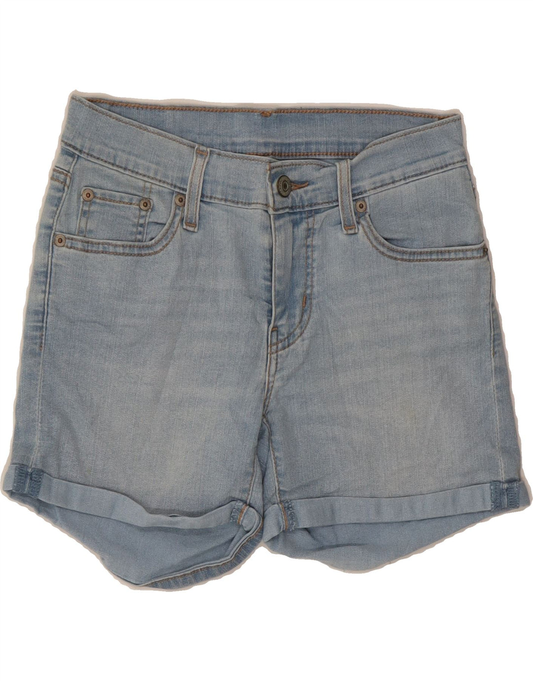 LEVI'S Womens Denim Shorts W26 Small Blue Cotton Vintage Levi's and Second-Hand Levi's from Messina Hembry 