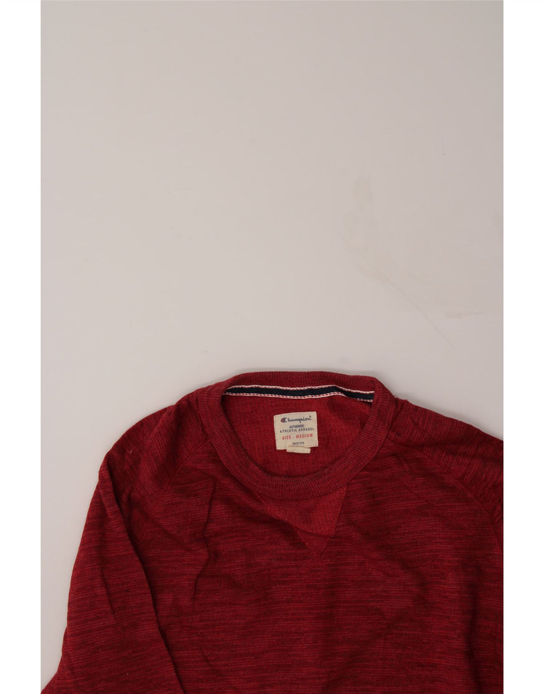 CHAMPION Mens Sweatshirt Jumper Medium Red Colourblock Cotton Vintage Champion and Second-Hand Champion from Messina Hembry 