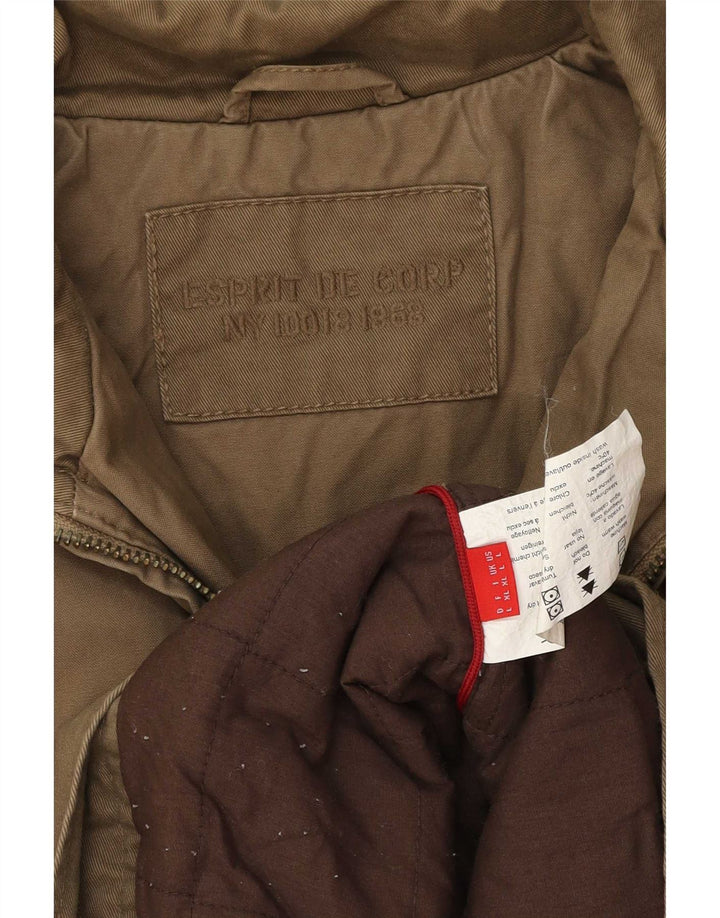 Esprit Herre Utility Jacket UK 40 Large Brown Cotton