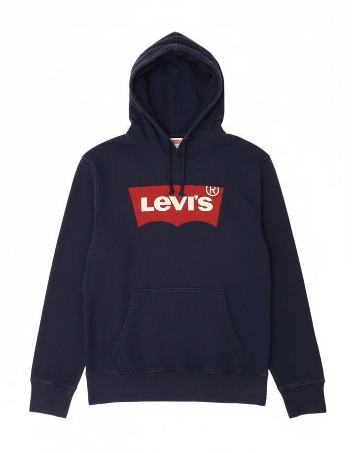 Levi's Grafisk hættetrøje til mænd, lille marineblå bomuld