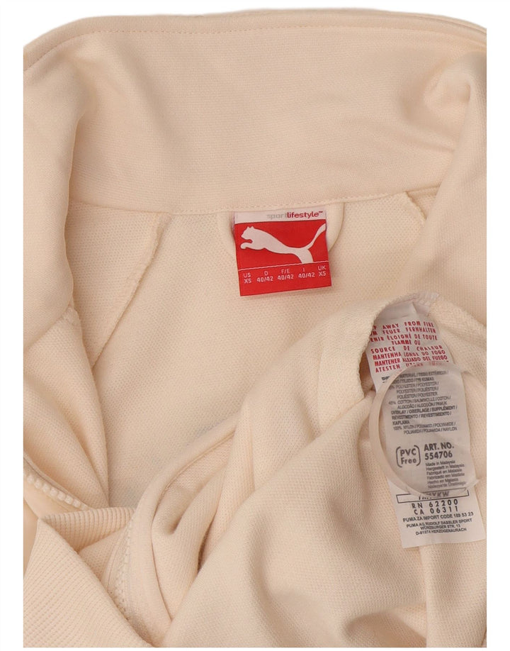 Puma Grafisk træningsdragt topjakke til kvinder UK 6 XS Hvid polyester